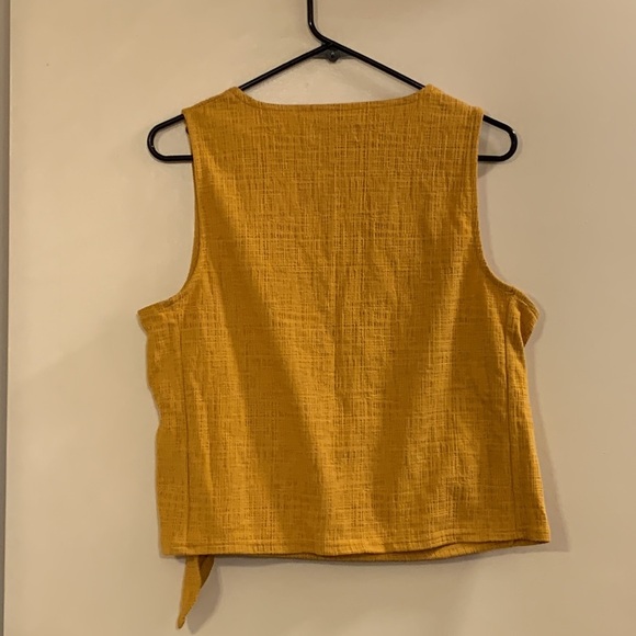 TEXTURE & THREAD by MADEWELL Wrap Tie Tank Top - Picture 6 of 10